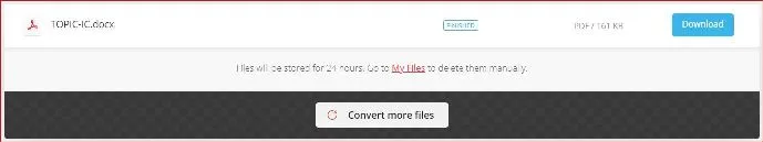 Conversion completed Download your converted file.