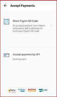 Accept payment through qr code or by UPI