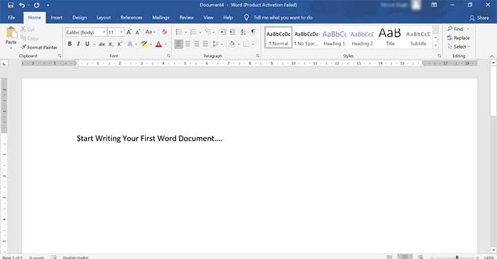 Create MS Word Document Step 2