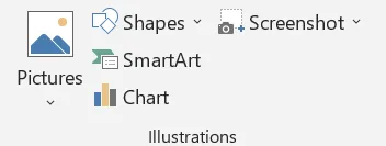 Insert Tab Illustrations Group