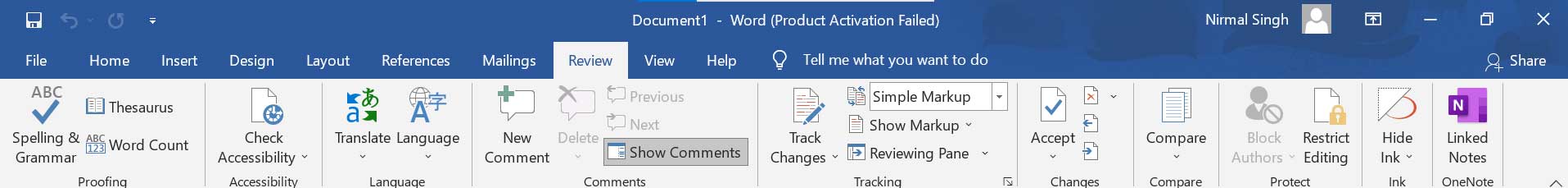 ms-word-review-tab-in-hindi