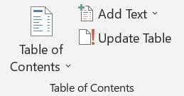 Referencestab Tableofcontents group