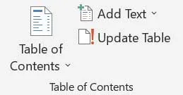Referencestab Tableofcontents group