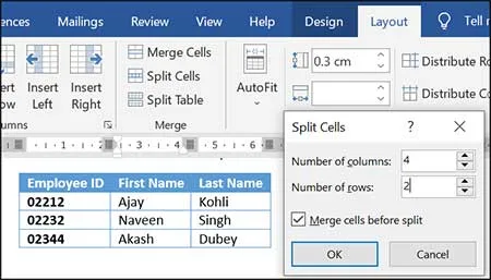 split-table-cells-in-word