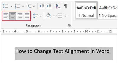 Change-text-alignment