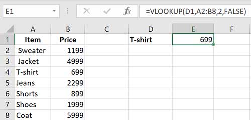 VLOOKUP Excel Function