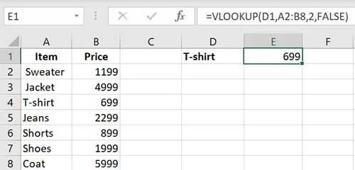 VLOOKUP Excel Function