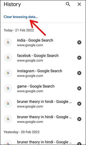 Chrome Browser History Delete Kaise Kare Step4