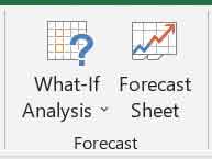 Forecast Group Excel Data Tab 