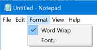 Notepad format menu in hindi