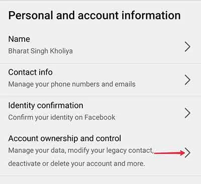 Step 6 Facebook Account Delete Kaise Kare